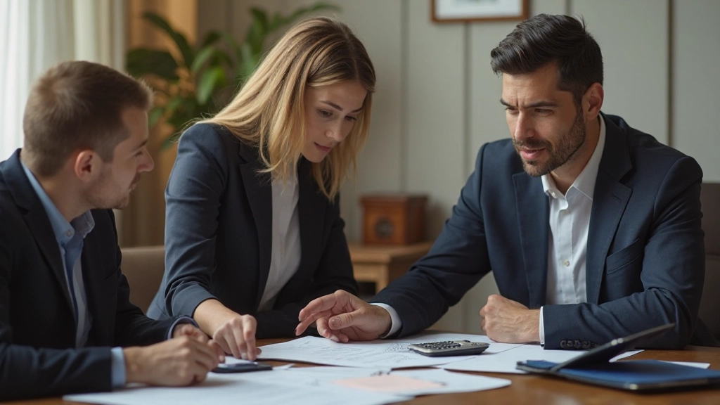 Финансовый консультант помогает семье разработать план выхода из долгов